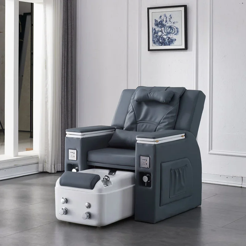 spa nail salon multifunctional electric massage pedicure chair reclining foot bath sofa