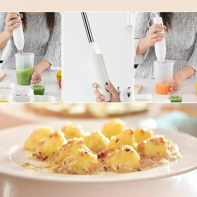 

Ручной блендер, мощный блендер для заправки салата, электрический ручной миксер для напитков, бара, дома, детского питания, латте, смузи, дорожный коктейль