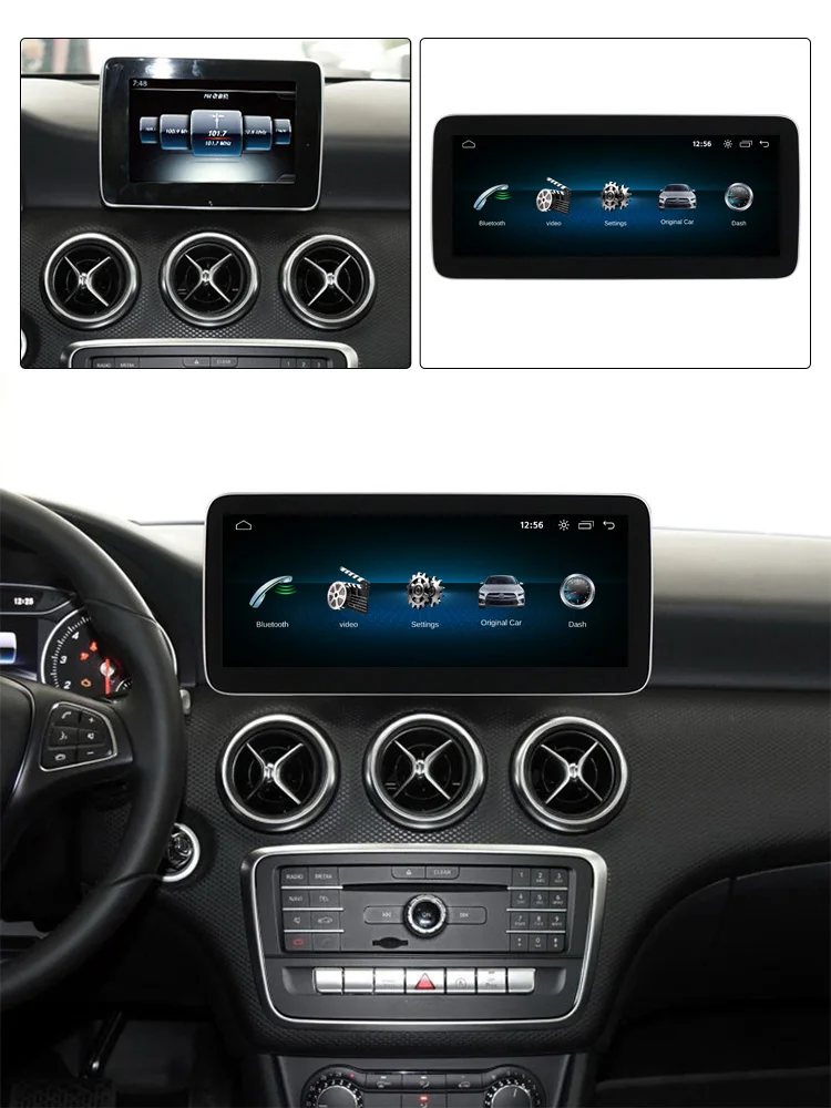 MEKEDE 10,25/12,3 Zoll Linux Touchscreen für Mercedes Benz A GLA CLA G-Klasse W176 C117 X156 W167 W463 NTG4.5/5.0 Kabelloses CarPlay Android Auto BT WIFI EU-Karten GPS-Navigation Auto-Stereoanlage