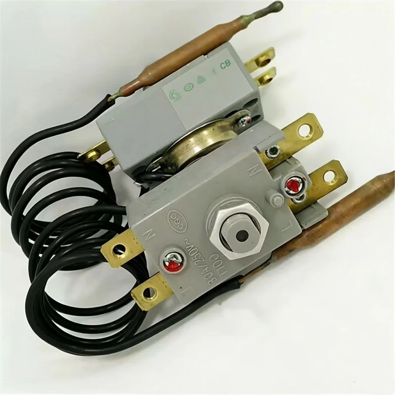93C 95C 105C 115C 125C 130C Electric Water Heater Kettle Thermostat Reposition Switch AC 250V 20A 4 Pin Terminals