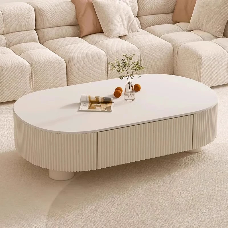 

Rock slab coffee table light luxury modern simple small apartment living room home creative high-end coffee table combination
