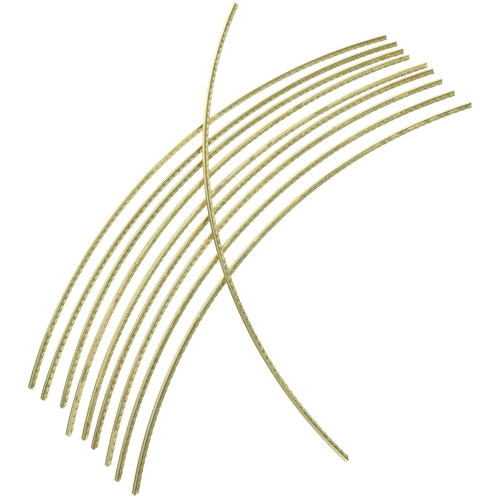 

10pcs Brass Fret Wire Set Golden Color Guitar Fret Replacement Tools For Professional Luthiers And Enthusiasts Guitar Repair Kit