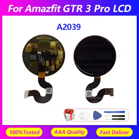 For Amazfit GTR 3 Pro watch LCD screen A2039 screen assembly touch screen LCD display inner and outer screens