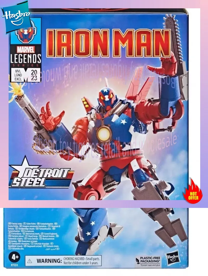 

Hasbro Marvel Legends Series Iron Man SDCC Detroit Steel 9 Inch Action Figure Model Collection Toy Gift F7131
