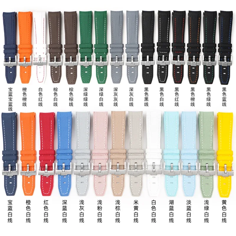 Pasek z gumy TPU do zegarka Omega X Swatch Co branded MoonSwatch 20mm z zakrzywionymi końcówkami, wodoszczelny, sportowy, silikonowy pasek do zegarka, bransoleta