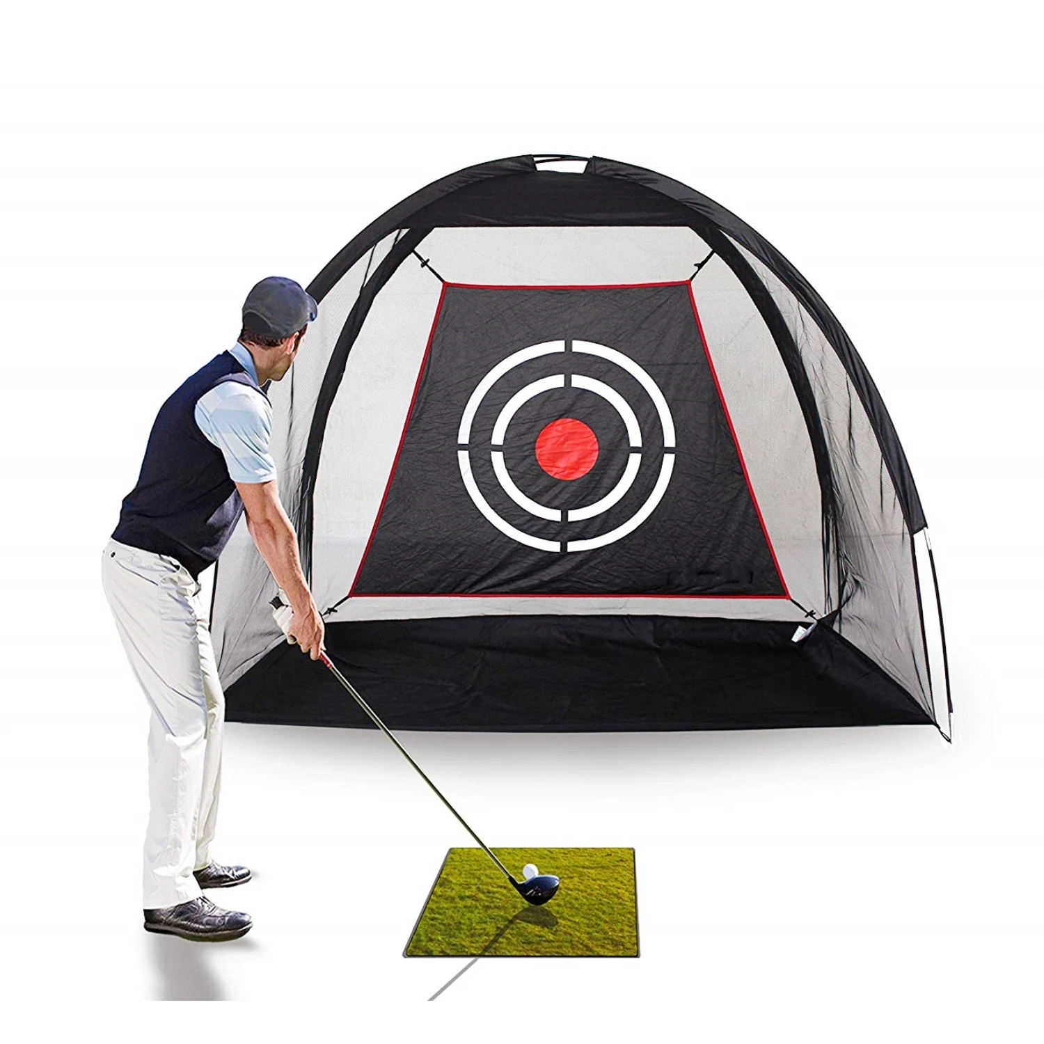 

High Quality Portable Golf Hitting Nets Indoor and Outdoor Backyard Training Aids with Target for Chipping and Swing Practice