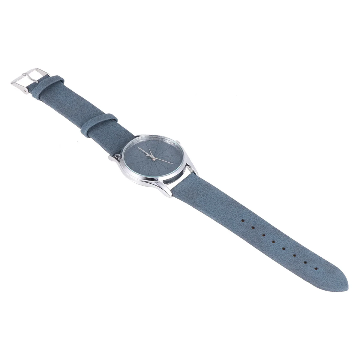 

Fashion Quartz Watch Blue Wristwatch Thin Strap Elegant Design for Women Accurate Time Display Dress Watch Gift