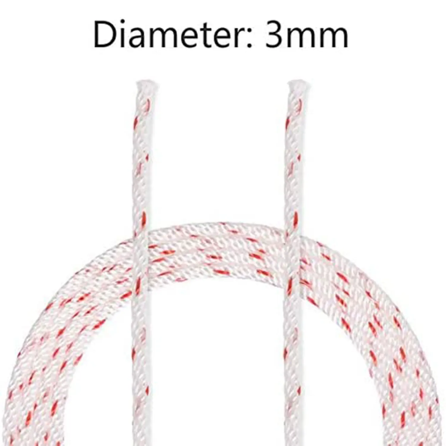 Imagem -04 - Lusqi Recoil Starter Corda 10-meter mm Cabo de Tração com 3pc Alça para Cortador de Grama Motosserra Trimmer Edger Parte do Motor