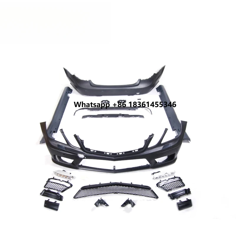 

For E CLASS W212 a Style Body Kit Side Skirt E260 E200L to E63 Front Bumper and Rear Diffuser Exhaust Tips PP Material Facelift