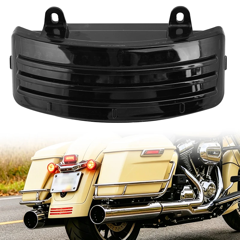 Motorcycle Fender Tip Light LED Rear Tail Brake Lights For Harley Touring Street Glide Road King FLHX FLTRX 2014-2023