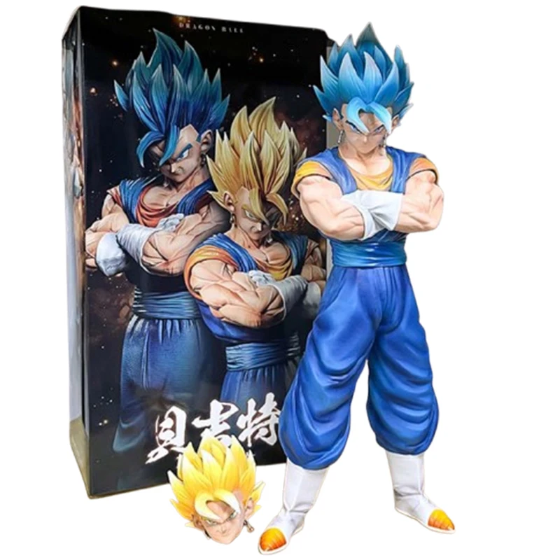 Dragon Ball Z Vegetto 30 ซม.Action Figure 2 หัวอะนิเมะ DBZ Gogeta Figuras มังงะตุ๊กตา GK รูปปั้นเครื่องประดับของเล่นเด็ก