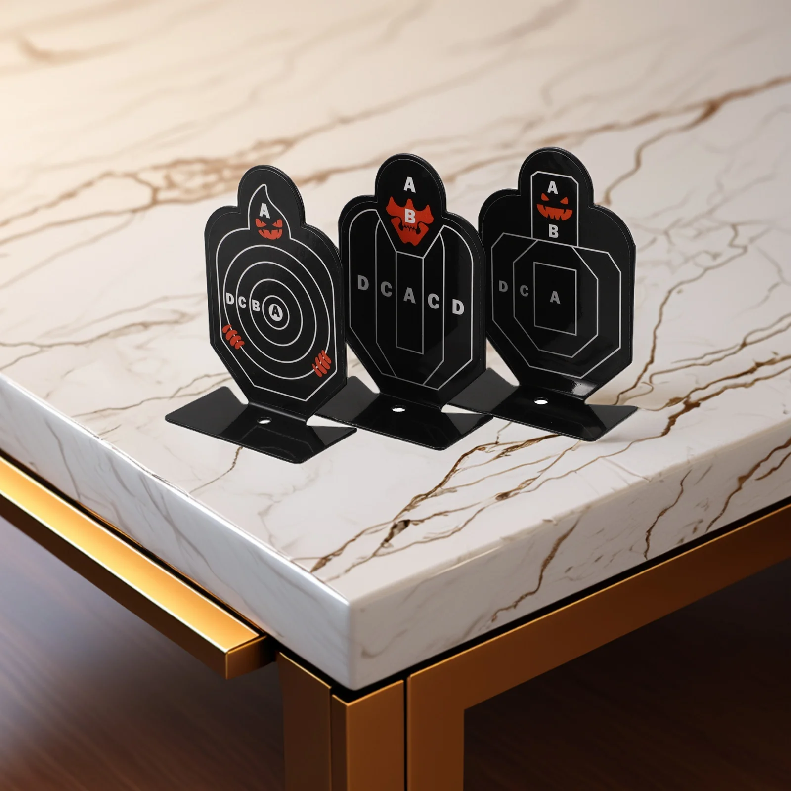 3 قطعة لوحة معدنية للتدريب على لعبة التمرين، أداة دقيقة في الهواء الطلق لممارسة نطاق المدى #6