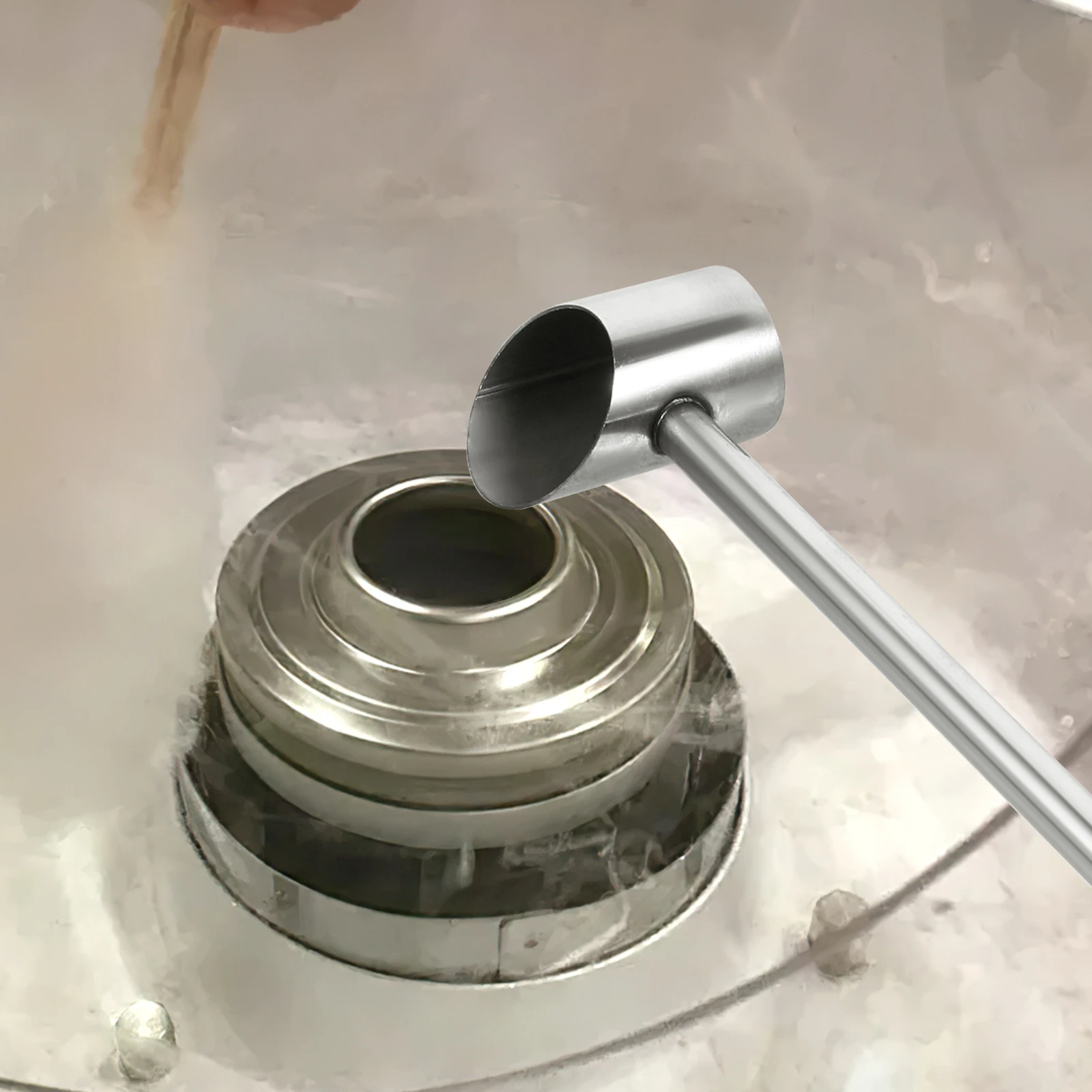 

Stainless Steel Marshmallow Sugar Scoop Spoon Reusable Kitchen Tool Ergonomic Design Wear-Resistant Food Scooper For