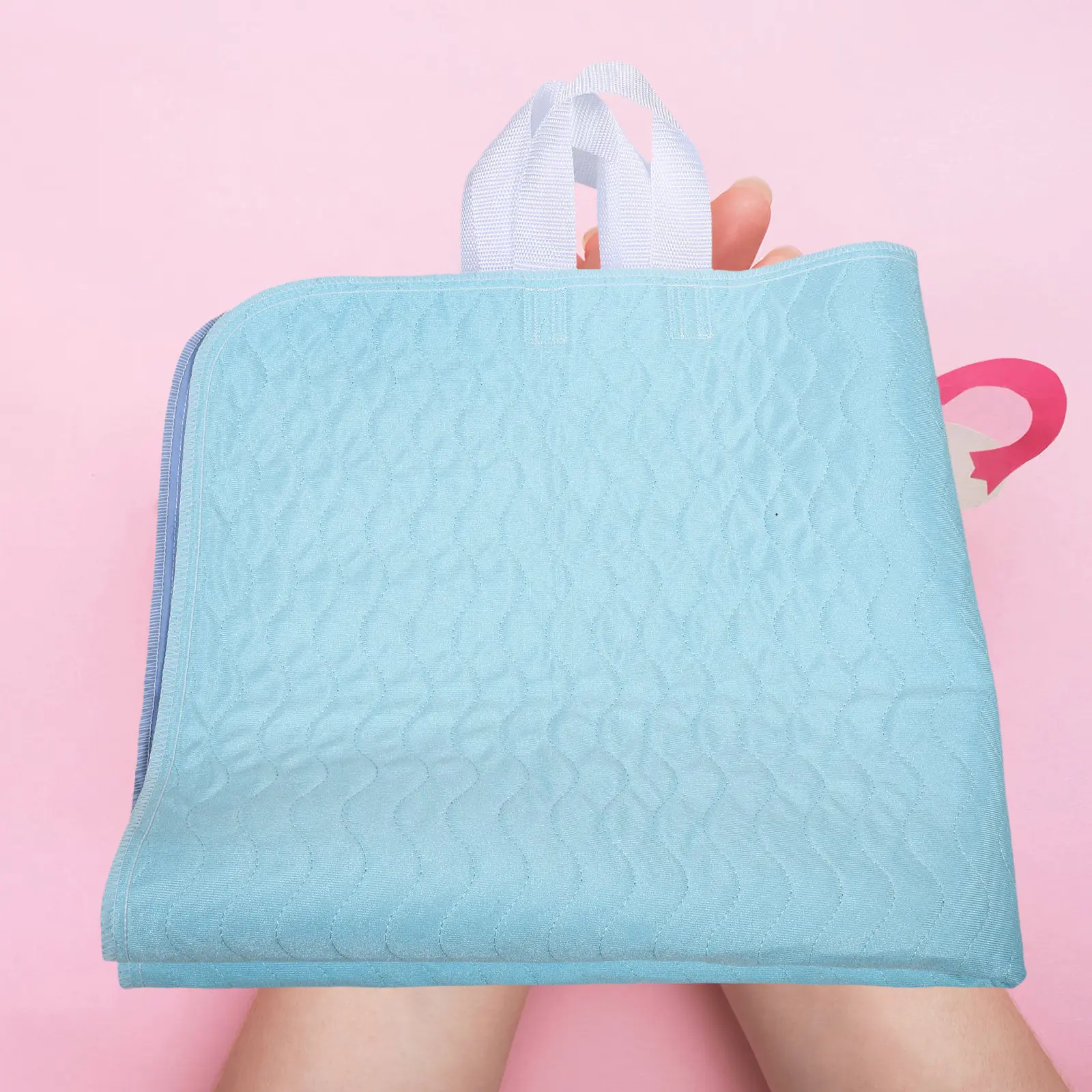Waterproof Bed Pads Washable Reusable Underpads Handles Protective Absorbent Pads Elderly Adults Kids Incontinence