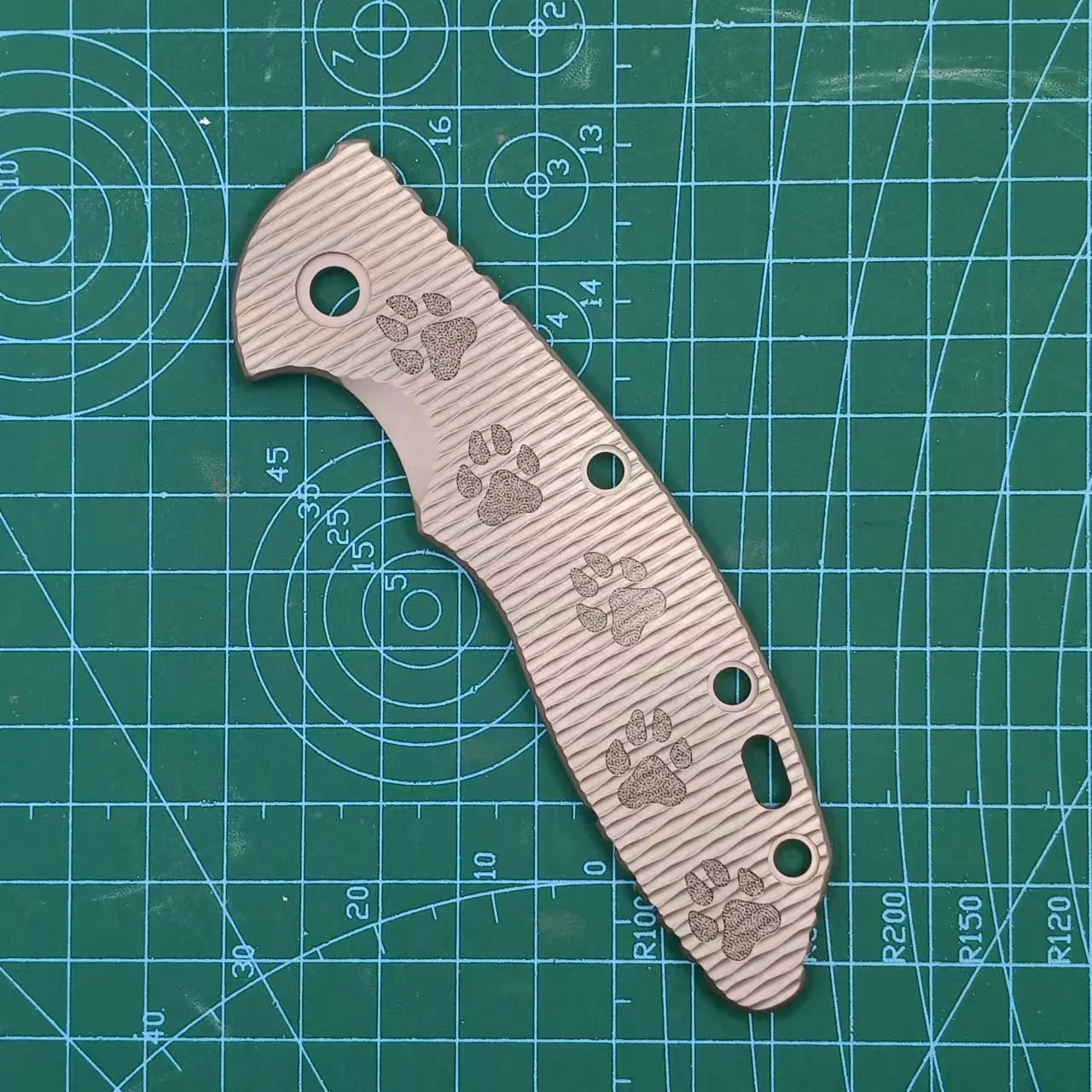 1 Pc Titanium Alloy Knife Handle Scales for Rick Hinderer XM18 3.5” Knives