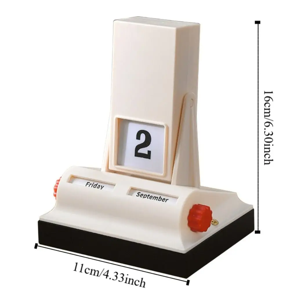Simple Light Luxury Flip Calendar Retro Nordic Desk Calendar Plastic Decorative Tabletop Ornament Living Room
