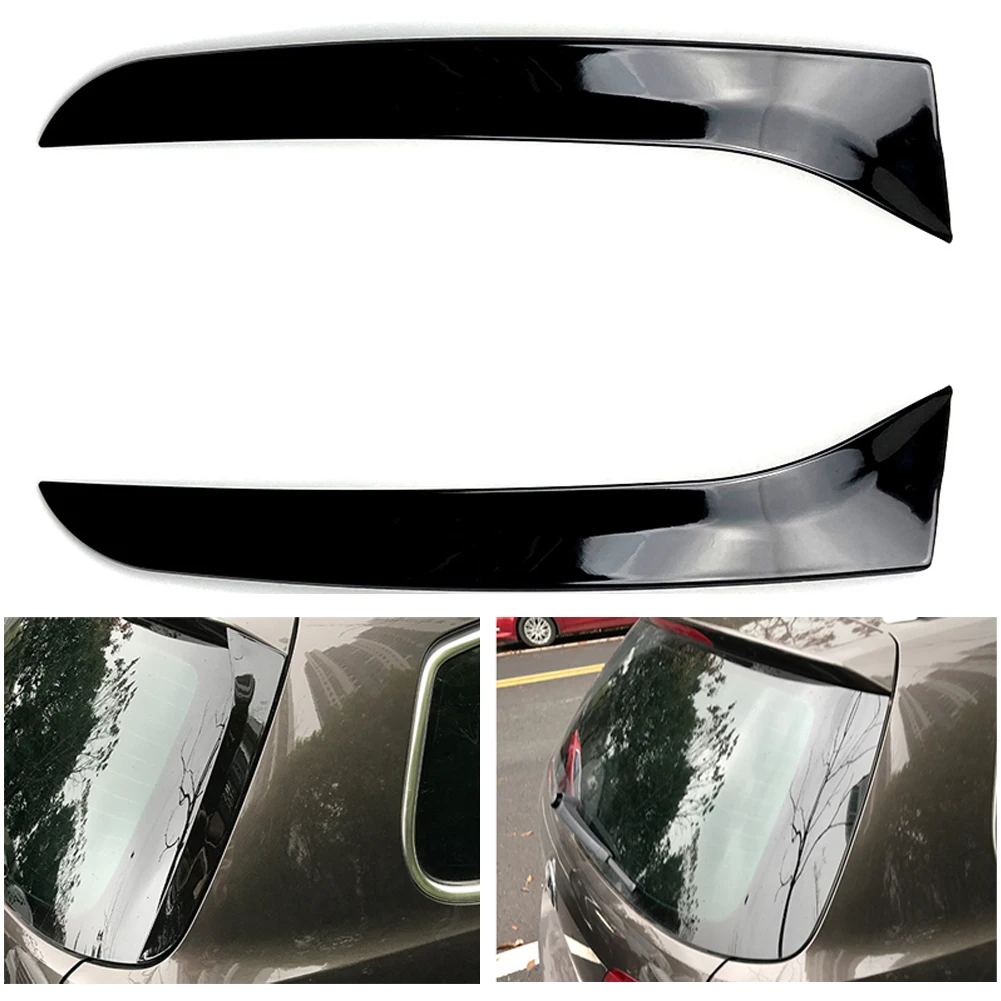 2PCS Spoiler Traseiro Preto Lateral para Passat B7 Variant Wagon 2011-2015 Acessórios Decorativos Externos