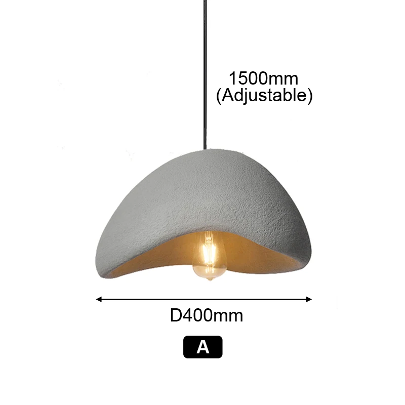 Imagem -05 - Lâmpada Pendent Minimalista Branca Minimalista Apartamento Modelo Room Studio Decoration Living Room And Bedside Droplight Semi-circular 40cm