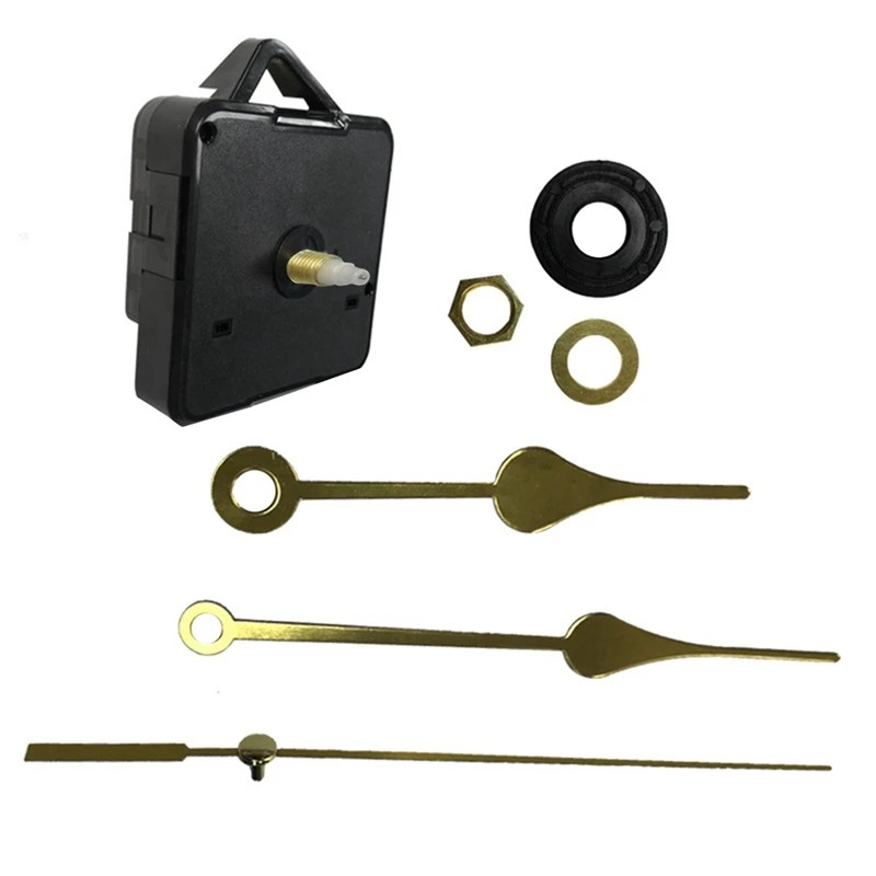 15pcs DIY Silent Movement Spindle Hands Minute Wall Quartz Clock Movement Mechanism Repair Tools Clock Mechanism Kits-A57M