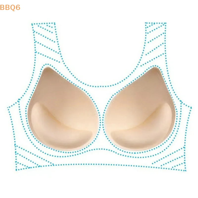 *3D Push Up Bra Pads Inserts Women Underwear Small Breast Lift Breathable Sponge Padded Bra Pad Lining Swimsuit Bra Insert