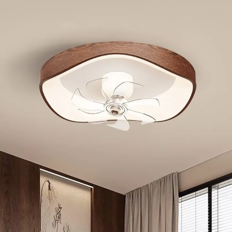 Creative Minimalist Cream Wind Ceiling Fan Light Bedroom Eye Protection Ceiling Light Fan Light