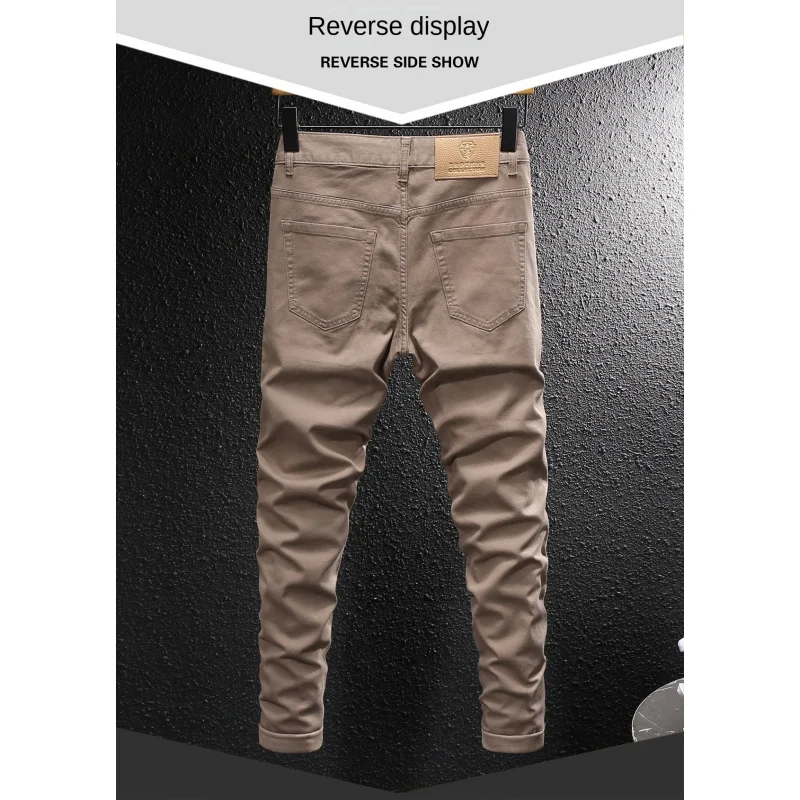 

high-end comfort 2025Summer New American Style Trendy Cargo Casual Men Washed Personality Versatile Stretch Skinny