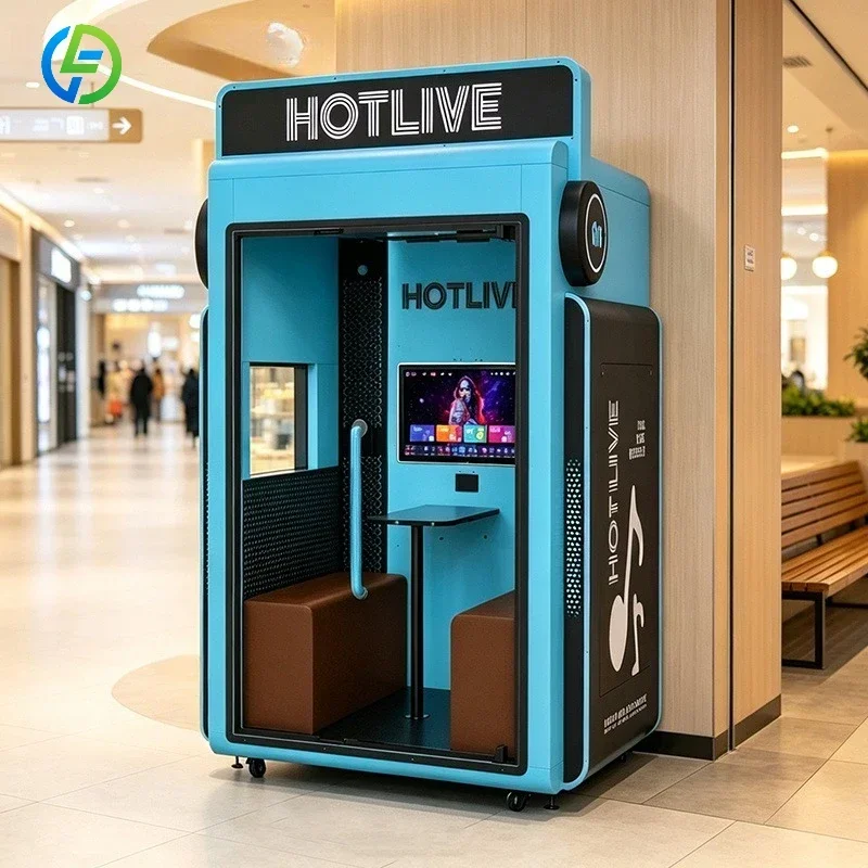 FL Customized Karaoke Vending Machine Professional Audio System Self-service Singing Booth For Commercial Site