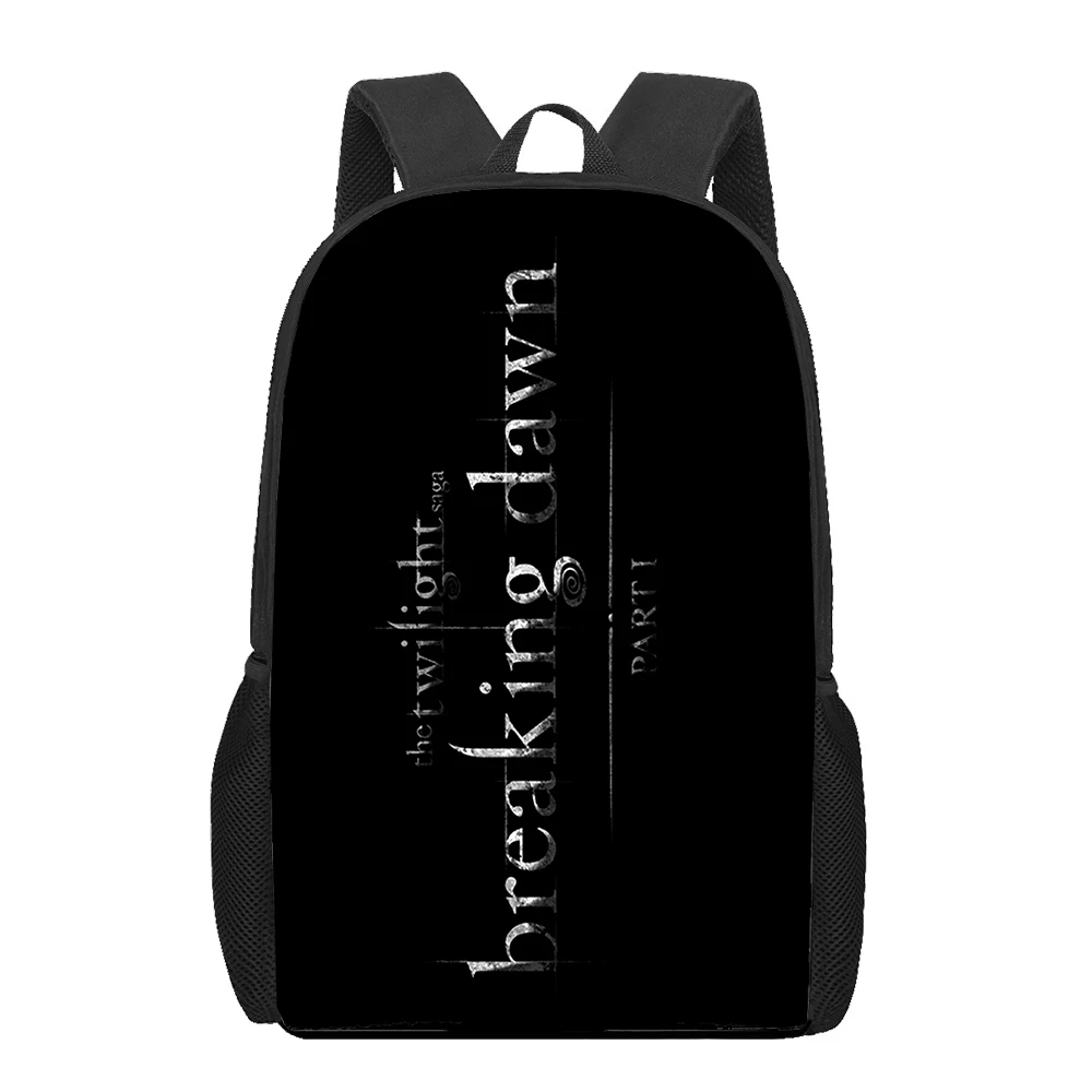 

The twilight saga vampire 3D Print Book Bag Boys Girls School Backpack Puppy Mochilas Escolares Infantis Children School Bags