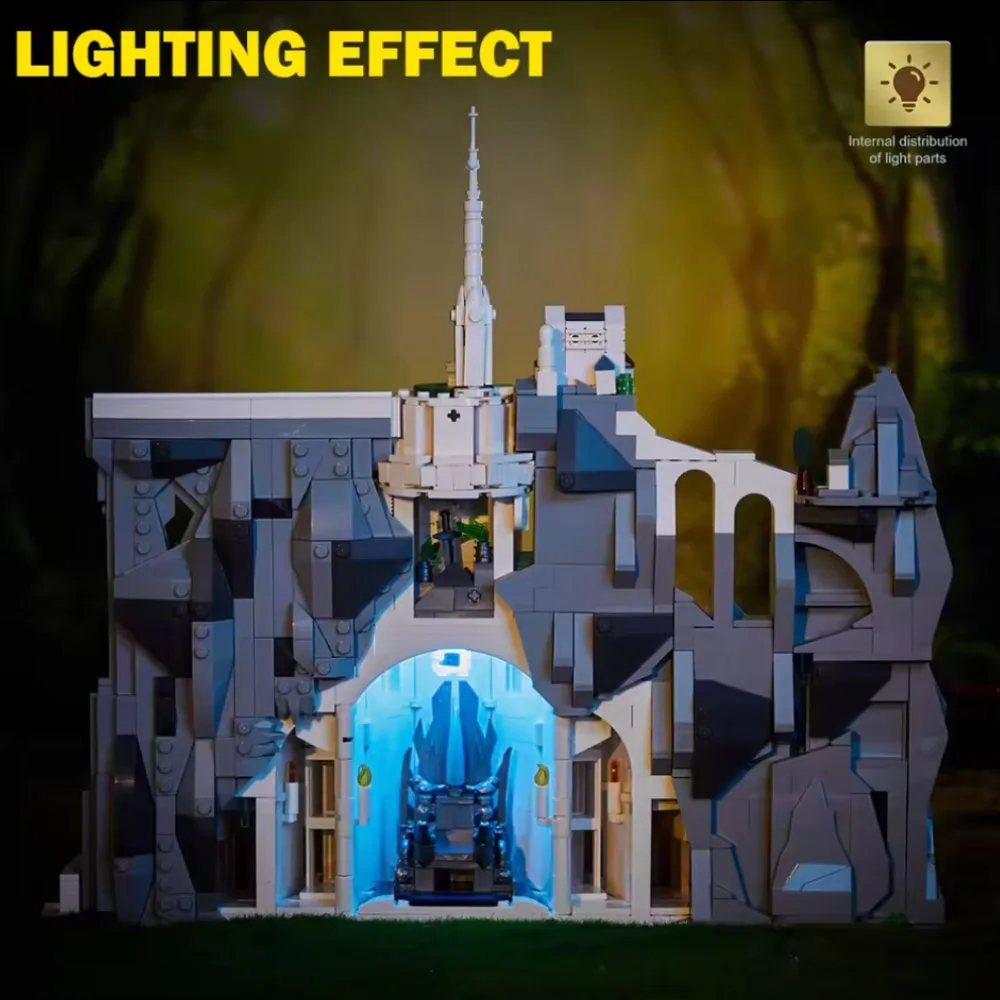 متوفر R-ing MOC Idea Minas Tirith البناء اللبنات الطوب نموذج تجميع لتقوم بها بنفسك لعب للبنين هدية الكريسماس مجموعة