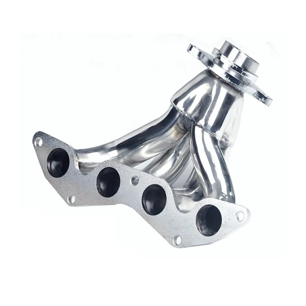 Cilindro collettore in acciaio inossidabile lucido per Honda Civic EX GX HX Si 1.7L 2001-2005