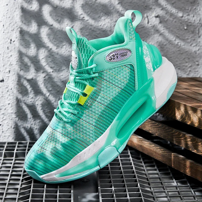 

Баскетбольная обувь высокого качества, мужские кроссовки, баскетбольная обувь для мальчиков, осенняя нескользящая уличная спортивная обувь с высоким берцем, мужская спортивная обувь для спортзала