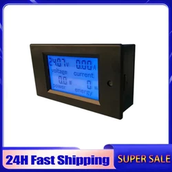 PZEM-031 Digital Wattmeter Voltímetro Amperímetro DC 6.5-100V 4in1 LCD Tensão Atual Poder Consumo De Energia Medidor