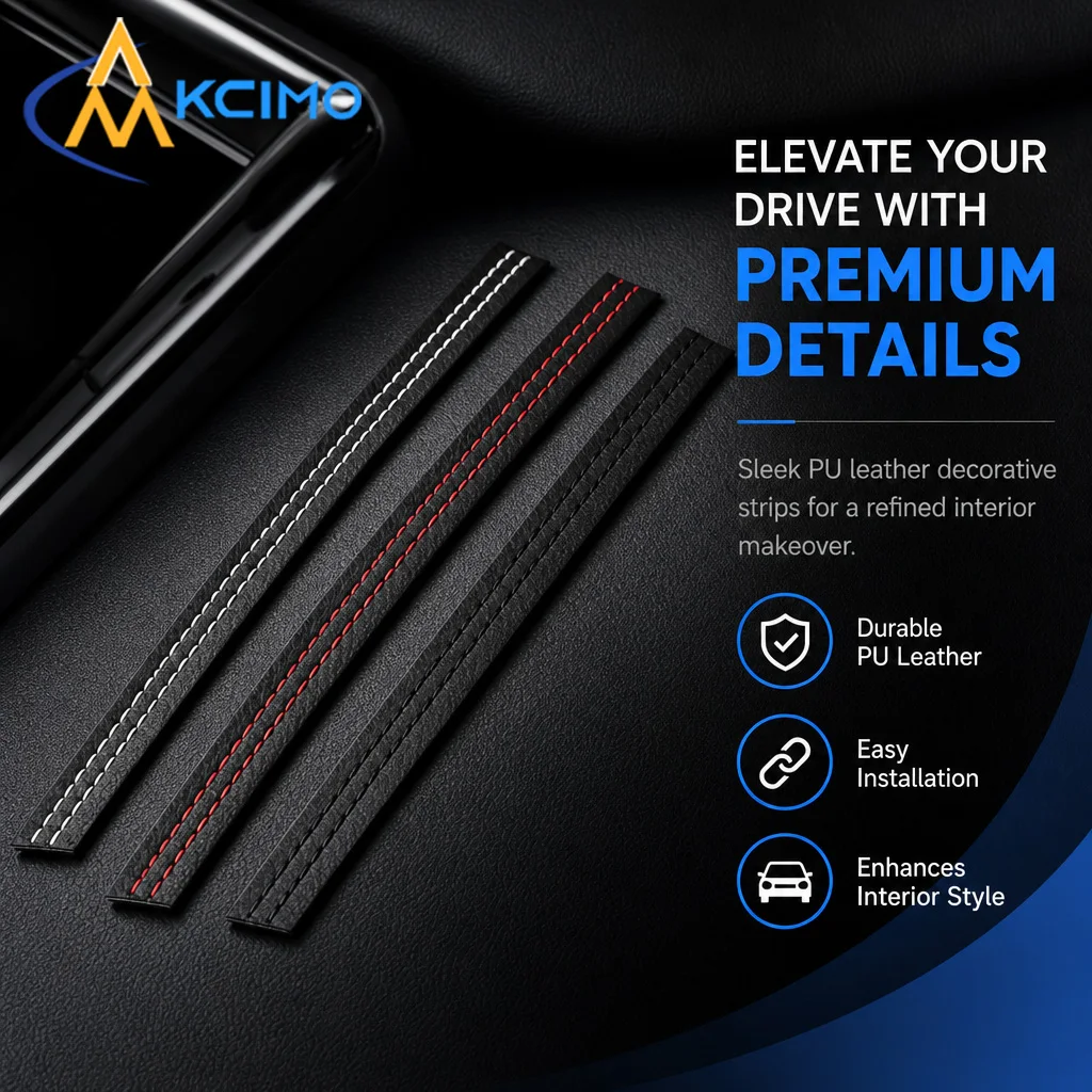 1Pc Car Dashboard Gap Trim Strip DIY Install Wear-resistant Instrument Panel Edge Decor Molding Auto Interior Refit Accessories