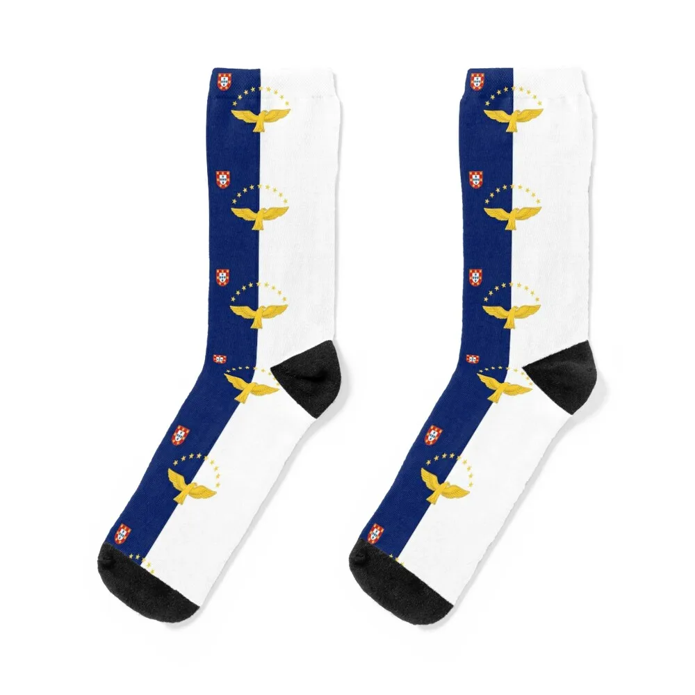 

Flag of Azores, Portugal Socks soccer anti-slip retro sports and leisure Woman Socks Men's