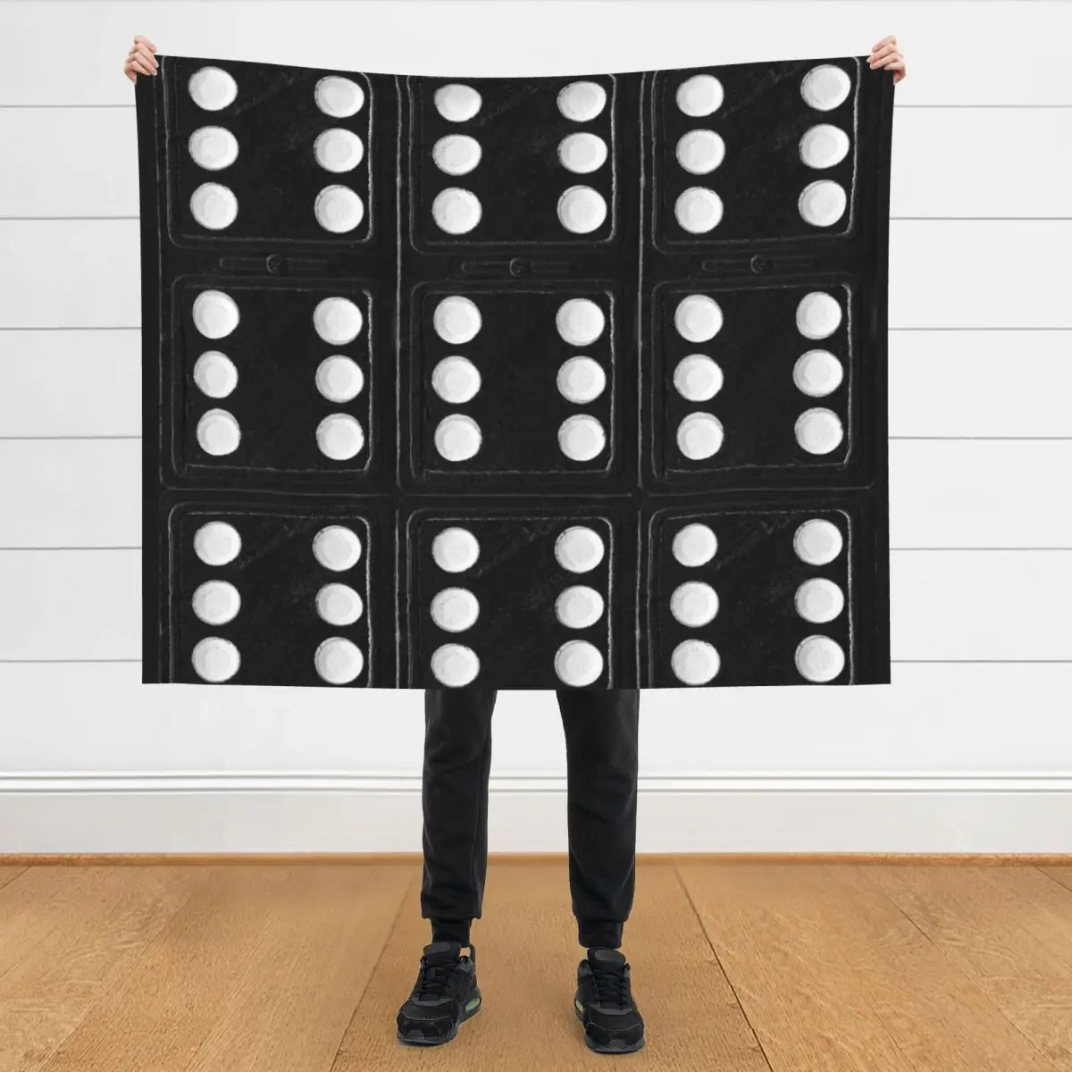 

Domino Double Six Throw Blanket Bed linens Thins Soft Beds Blankets