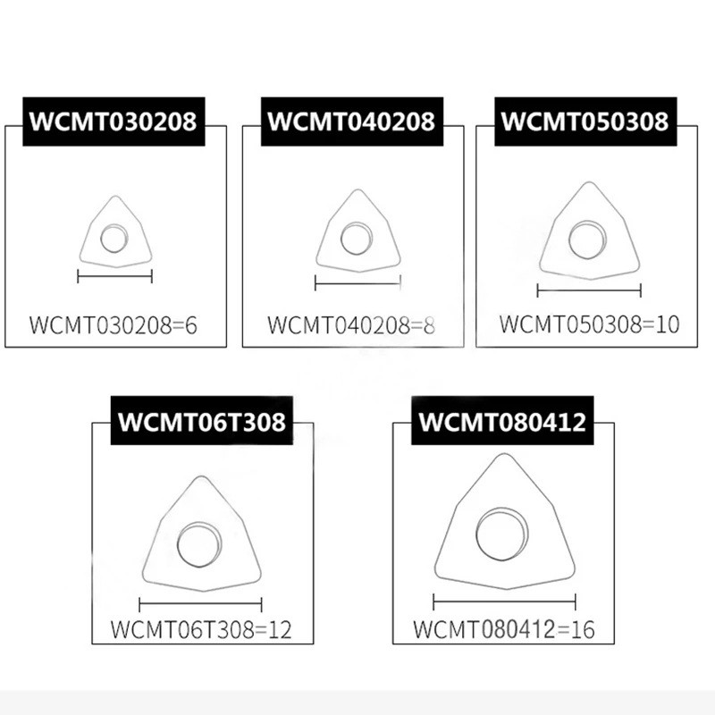 ACCKEE U drill WCMX030208 WCMX040208 WCMT050308 WCMT06T308 WCMT080412 Aluminum Carbide WCMX U Drill insert cutting tool WCMT