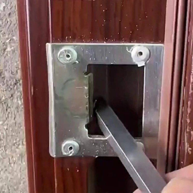 Security Door Gaps Adjustment Wrench Hand Tool, Double Head Designs Suitable for Enhances Privacy, Safe Lock Alignment 37JD