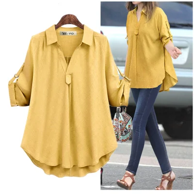 

Женская удлиненная рубашка свободного кроя больших размеров, скрывающая живот, осень 2020, с воротником, прямого кроя, базовая модель