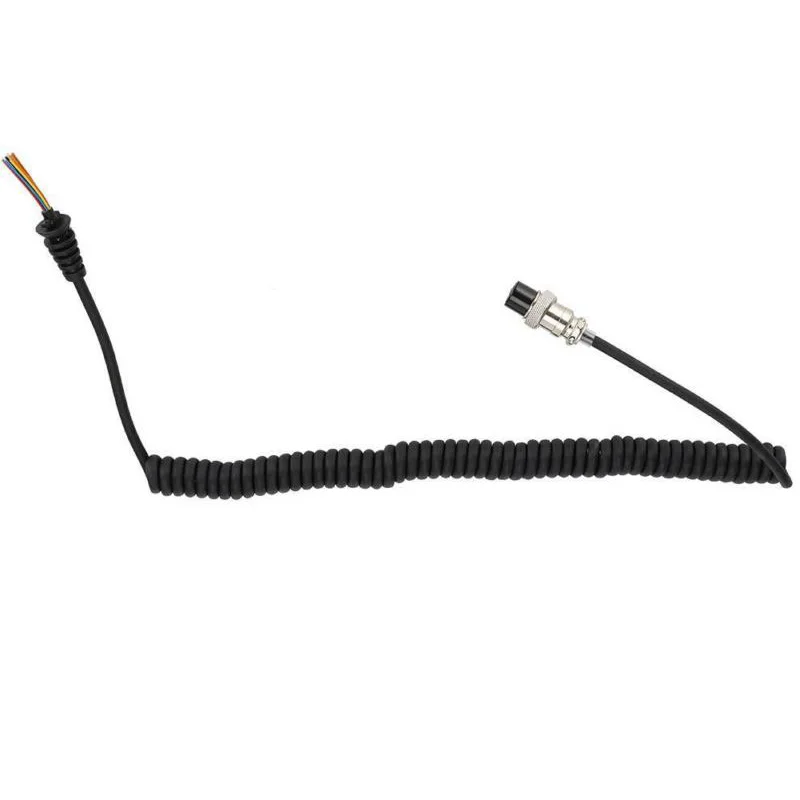 Environmentally Friendly and Long Lasting 8 Pin Speaker Microphone Cable Replacement Cord For For KenwoodICOM Radio