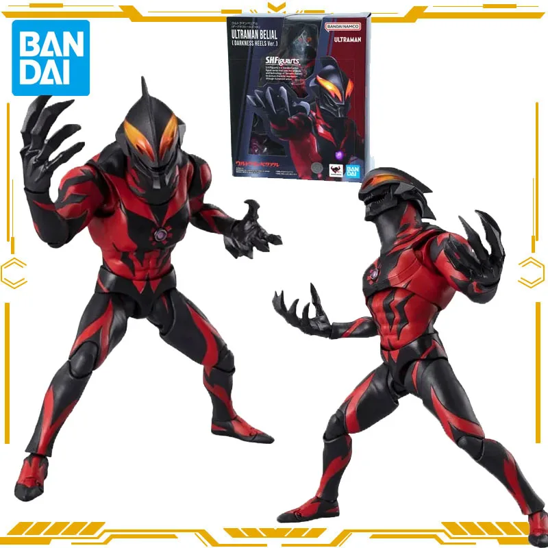 

Bandai S.H.Figuarts Original Genuine Ultraman Belial Anime Figure Darkness Heels Ver.Action Figure Toys for Boys Girls Kids Gift