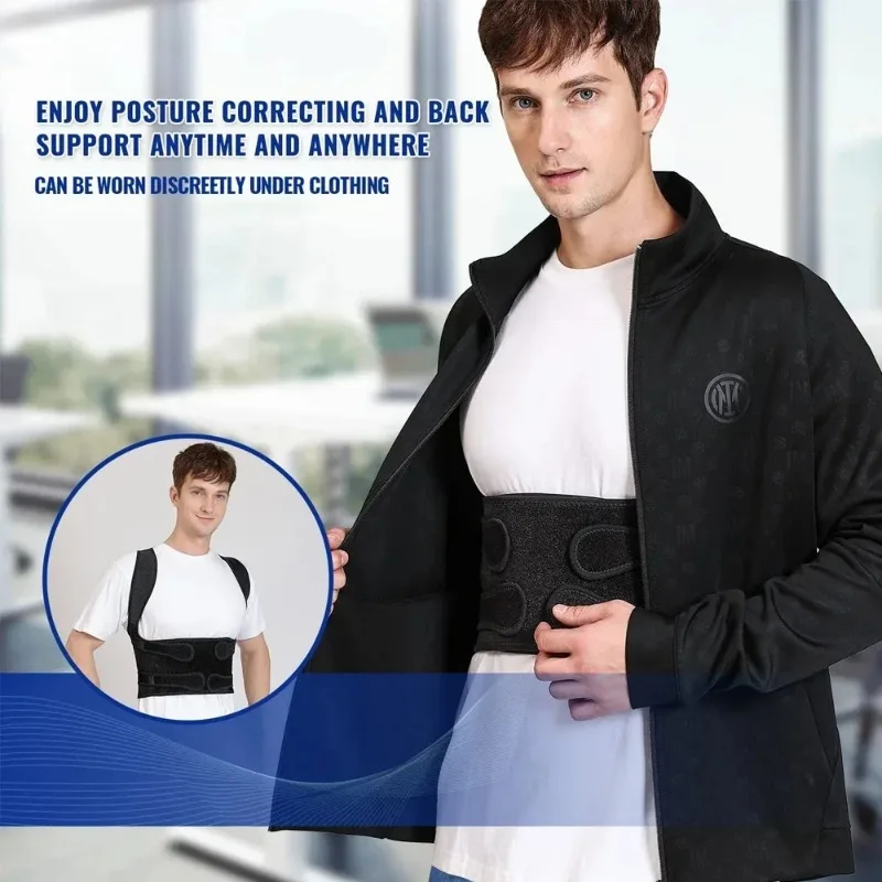 1Pcs Back Brace Posture Corrector for Women and Men Back Lumbar Support Shoulder Posture Support for Improve Posture Provide