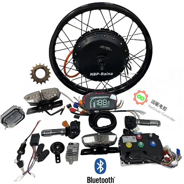 High Power 72V8000w 3/4/5T V4 QS273 150mm High Torque Electric Bike Bicycle Hub Motor Fardriver ND72850 DKD Kit for Enduro Ebike