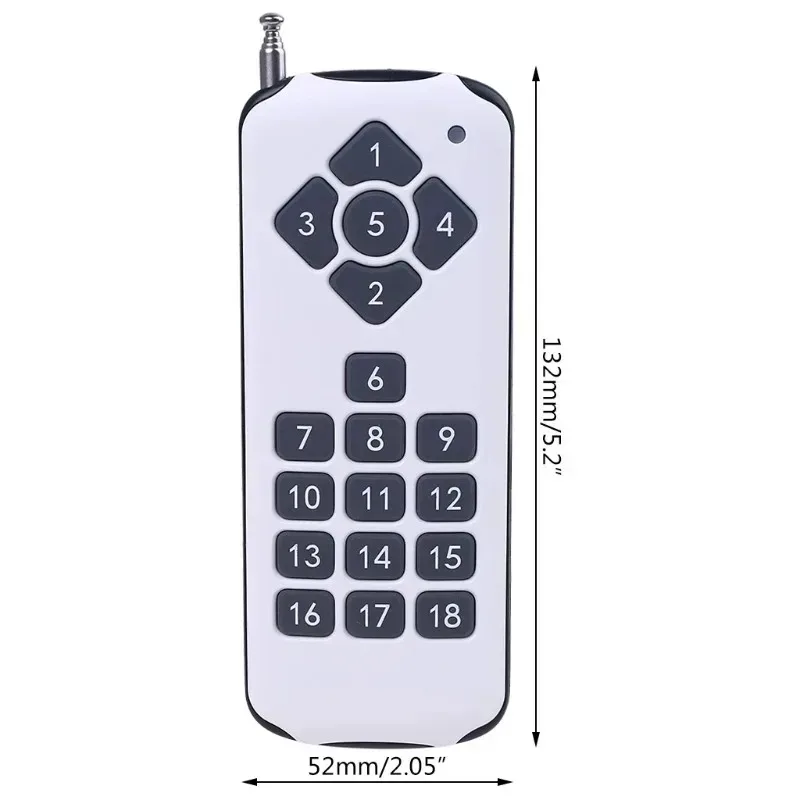 18CH Channel 433MHz Remote Control RF Remote Control Wireless Transmitter Learning Code 1527 for Gadget Gate Garage Door