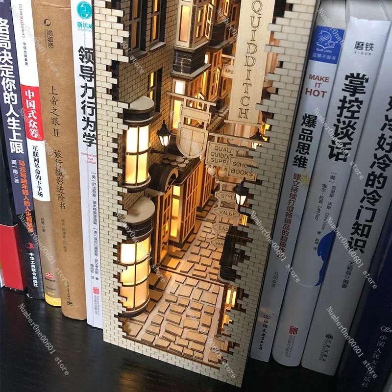 

Diagon Alley Book Stand Shelves Handmade DIY Model Creative Gift Ornament