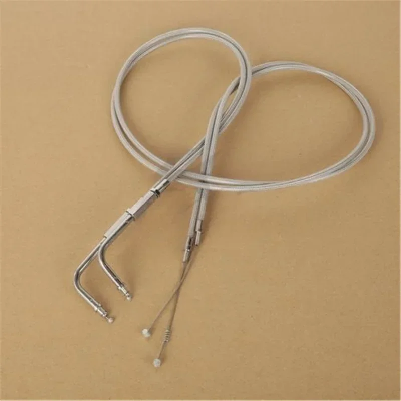 Motorcycle Acsessories Accessory Braided Throttle Cable For Harley Road King Dyna FLHR FLT FXST 1996-2007 2006 1999