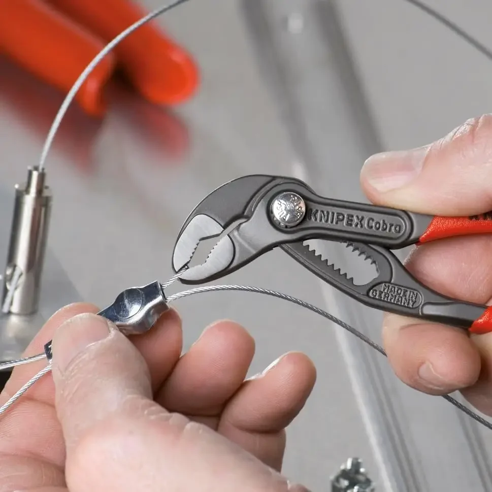 5 Pc Pliers Cobra Set In Tool Roll, Black