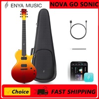 Enya Electric Guitar Nova Go Sonic Smart Electric Carbon Fiber Guitarra with 10W Wireless Speaker, Onboard Presets, All-in-One
