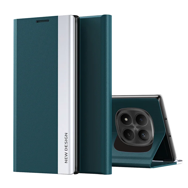 Flip Cover Bracket Magnetic Frosted Leather Case For Xiaomi 
