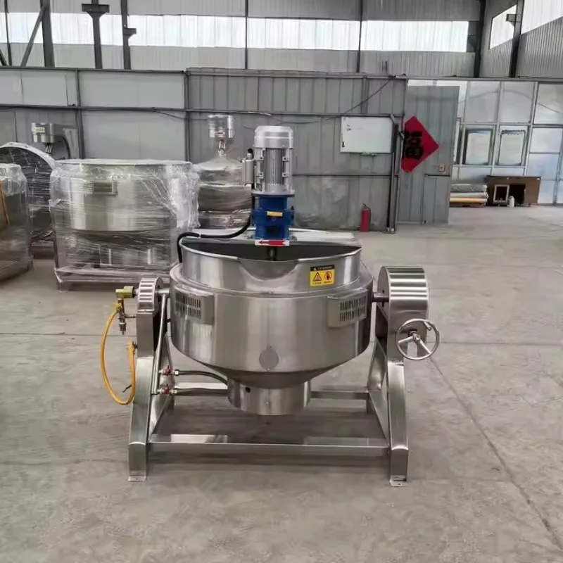 

High Quality Tomato Sauce Jam Making Machine/industrial Cooking Pot with Mixer