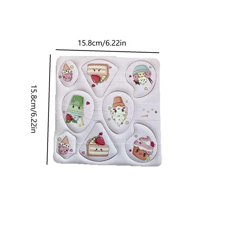 [JN] 8pcs Soft Cosmetic Puffs Cosmetic Powder Puff Blender Set Multi Shaped Soft Touch Sponges For Daily Makeup Tools